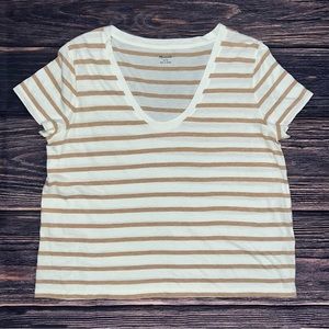 Madewell striped tee- large